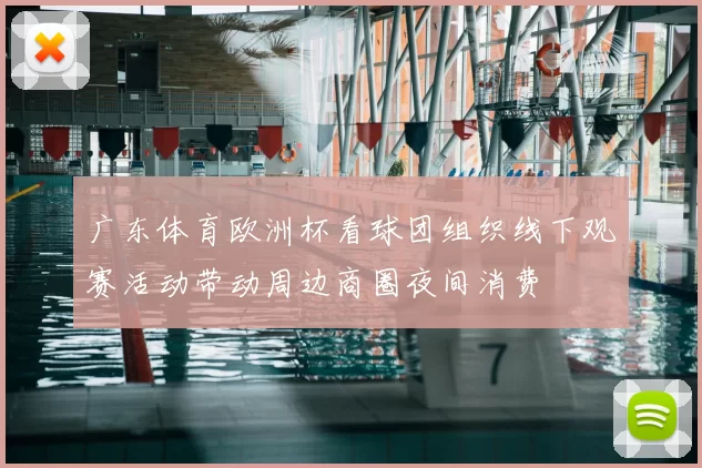 广东体育欧洲杯看球团组织线下观赛活动带动周边商圈夜间消费